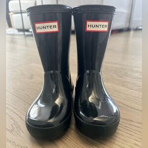 HUNTER First Gloss Rain Boots 7 Toddler